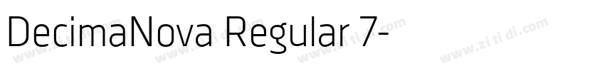 DecimaNova Regular 7字体转换